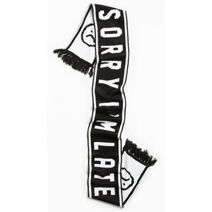 Lazy Oaf "SORRY I'M LATE" Happy Sad Scarf